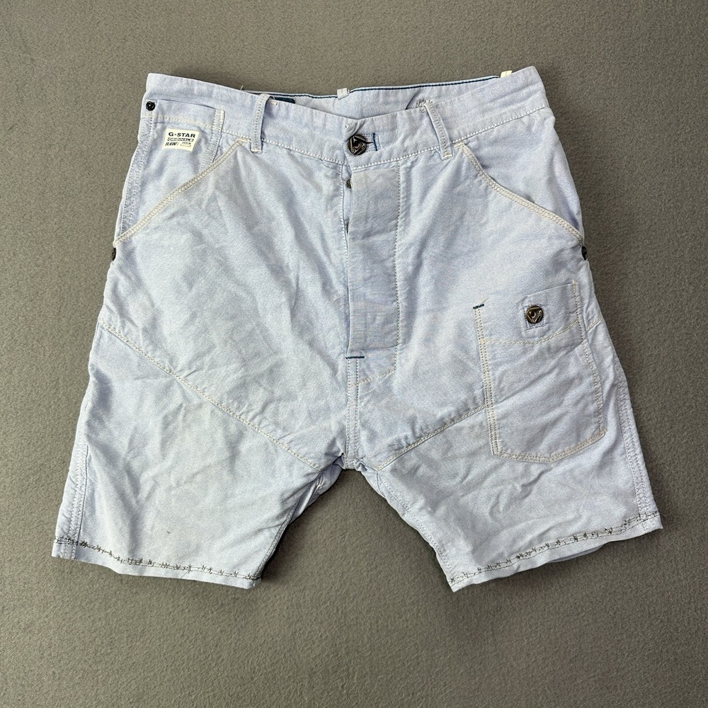 G-Star 5620 SoHo Loose Tapered 1/2 Shorts Size 30 Jeans Hose Raw Organic Blue